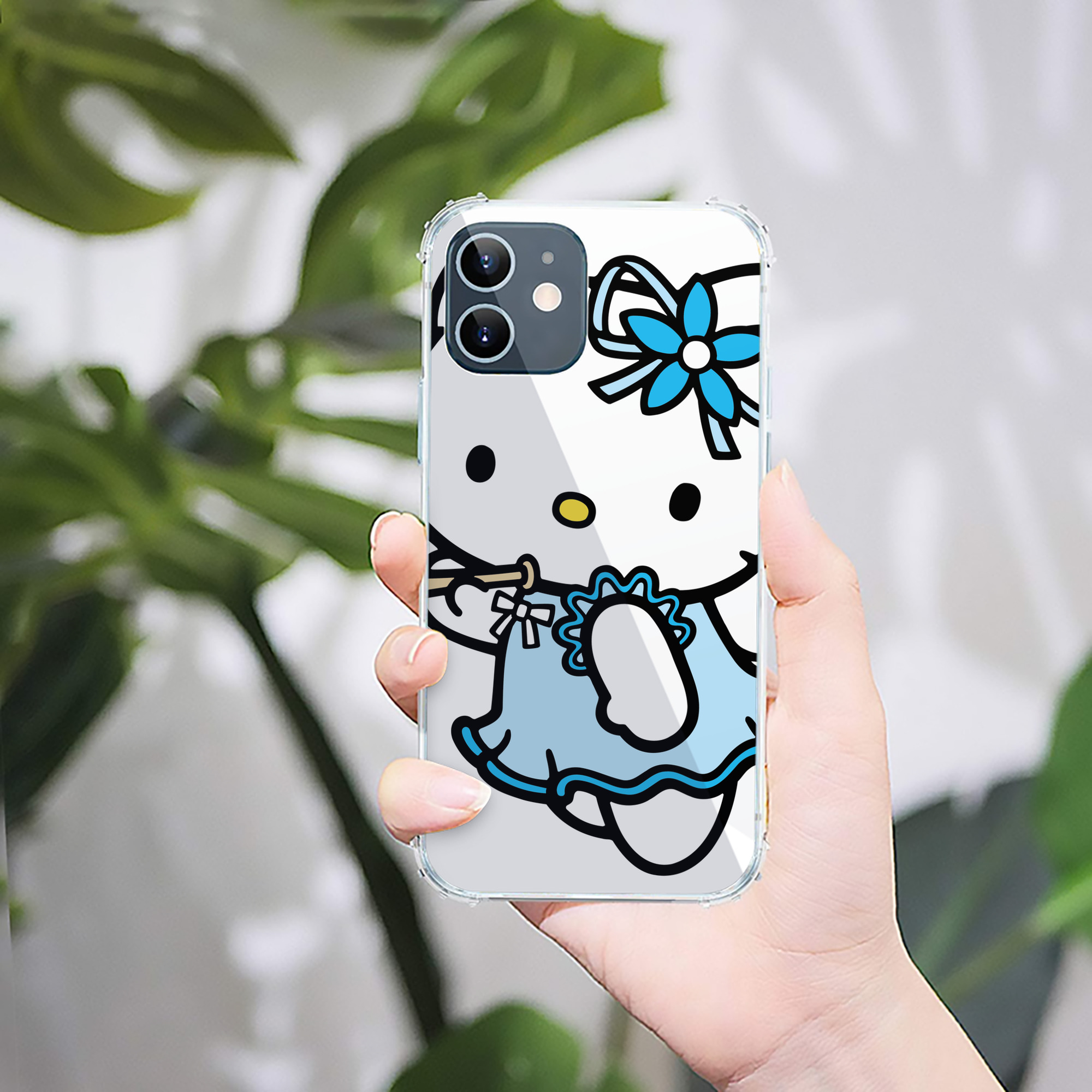 （画像用） Hello Kitty ハローキティ 【iPhone 12シリーズ対応】透明スマホケース（クリアソフトケース）